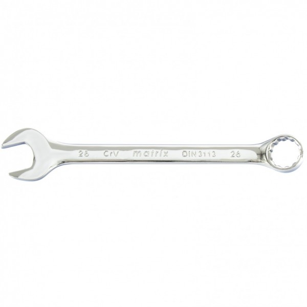 Ключ комбинированный, 26 мм, CrV, полированный хром Matrix 15171