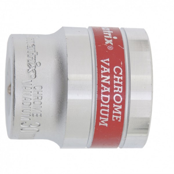 Головка торцевая, 30 мм, двенадцатигранная, CrV, под квадрат 1/2, хромированная Matrix 13697