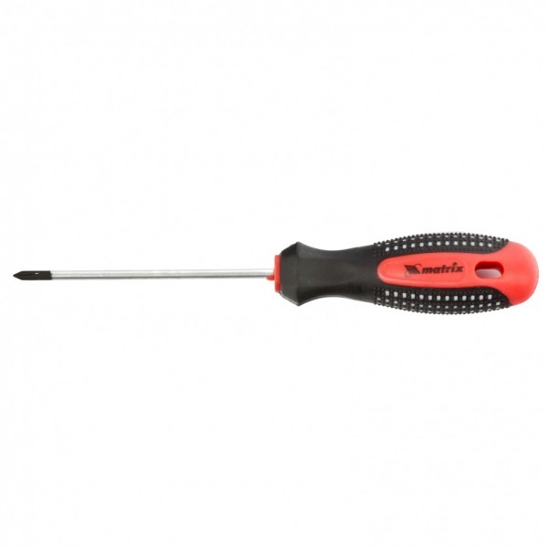 Отвертка Fusion, PH0 х 80 мм, CrV, трехкомпонентная рукоятка Anti slip Matrix 11432