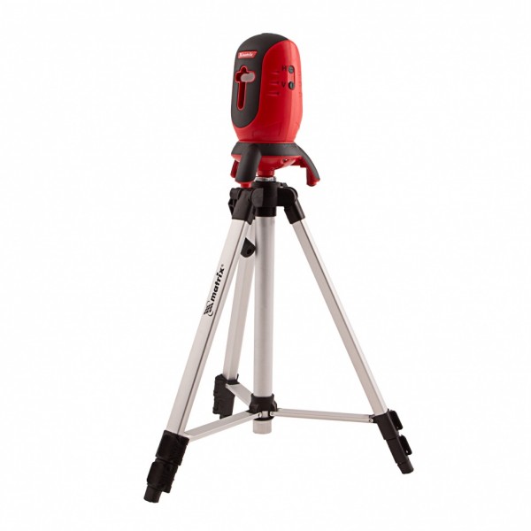 Уровень лазерный ML01T, дальность 10 м, точность ± 0,5 мм, / 1 м, длина волны 650 нм, проекция 1 вертикальная 1 горизонтальная плоскость, резьба под штатив 5/8, штатив в комплекте Matrix 35063