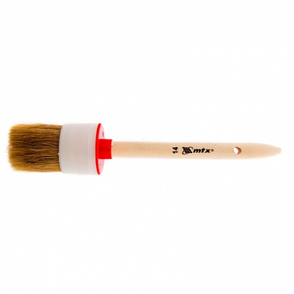 Кисть круглая №14 (50 мм), натуральная щетина, деревянная ручка MTX 82084