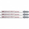 Полотна для электролобзика по дереву, 3 шт, T101BF, 75 x 2.5 мм, Bimetal Matrix Professional 78211