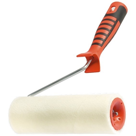 Валик Велюр с двухкомпонентной ручкой, 180 мм, ворс 4 мм, D 48 мм, D ручки 6 мм, шерсть Matrix 80662