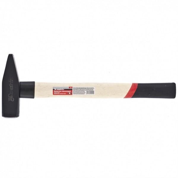 Молоток слесарный, 800 г, квадратный боек, деревянная рукоятка Matrix 10235