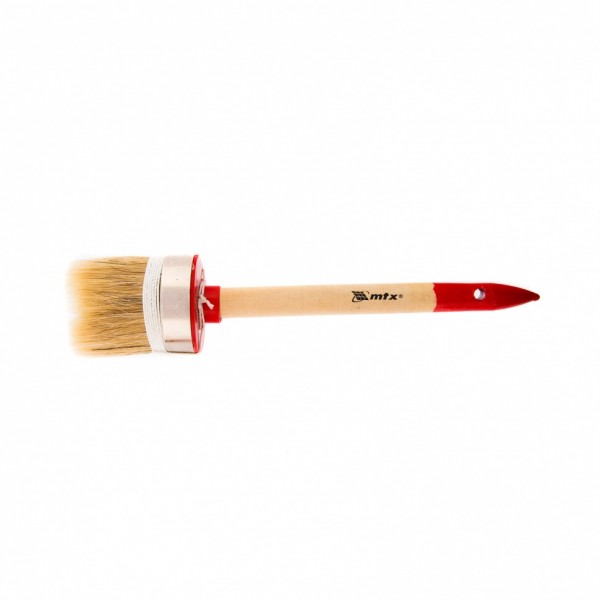 Кисть круглая, Профи №16 (55 мм), натуральная щетина, деревянная ручка MTX 82053