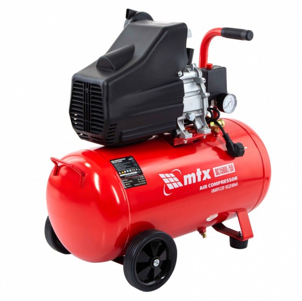 Компрессор воздушный DC1500L/50, 1,5 кВт, 50 л, 210 л/мин MTX 58004