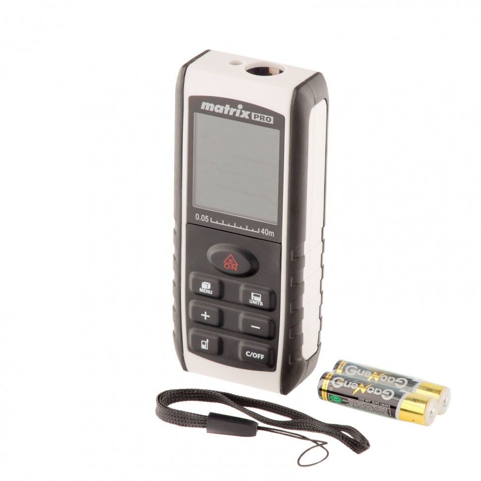 Лазерный дальномер LD-40,40 м,с электронным угломером Matrix 38015