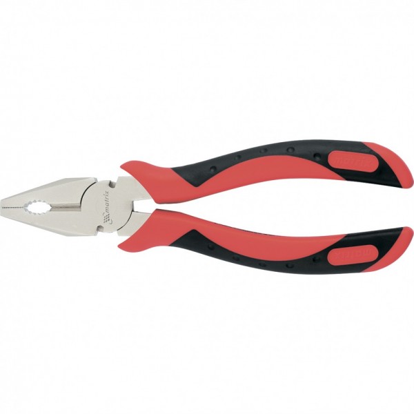 Плоскогубцы комбинированные Grand, 160 мм, никелированные, двухкомпонентные рукоятки Matrix 16908