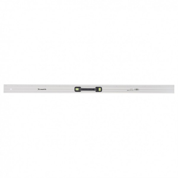 Линейка-уровень, 1200 мм, металлическая, пластмассовая ручка 2 глазка Matrix 30579