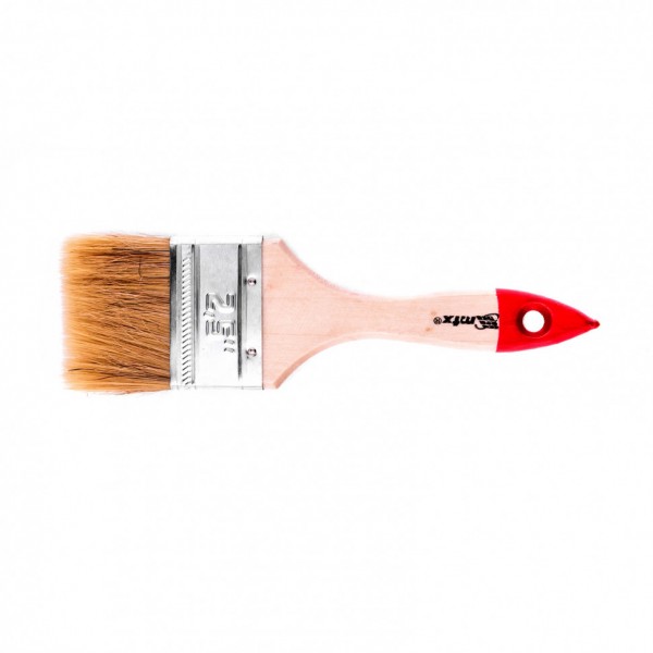Кисть плоская Стандарт 2.5 (63 мм), натуральная щетина, деревянная ручка MTX 82535