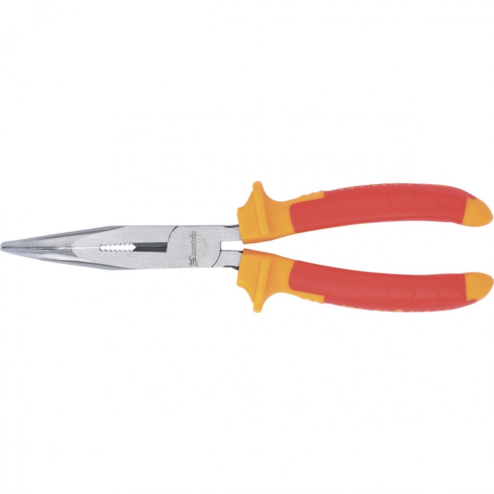 Длинногубцы изогнутые Insulated, 200 мм, двухкомпонентные рукоятки Matrix Professional 17474