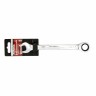 Ключ комбинированный трещоточный, 15 мм, CrV, зеркальный хром Matrix Professional 14808