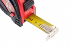 Рулетка Status Magnet 3 fixations,5 м х 25 мм,обрезиненный корпус,зацеп с магнитом Matrix 31005