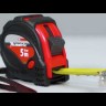 Рулетка Status Magnet 3 fixations,5 м х 25 мм,обрезиненный корпус,зацеп с магнитом Matrix 31005