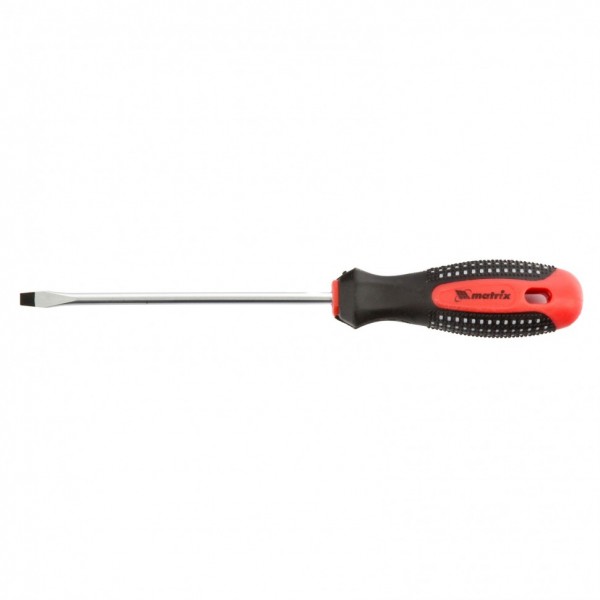 Отвертка Fusion, SL4 х 100 мм, CrV, трехкомпонентная рукоятка Anti slip Matrix 11412