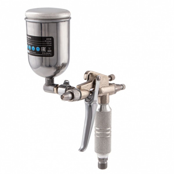 Краскораспылитель пневматический для финишных работ с верхним бачком V 0,1 л, сопло D 0.5 мм Matrix 57318