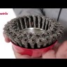 Щетка для УШМ, 125 мм, М14, чашка, двухрядная, крученая проволока 0.5 мм Matrix 74683