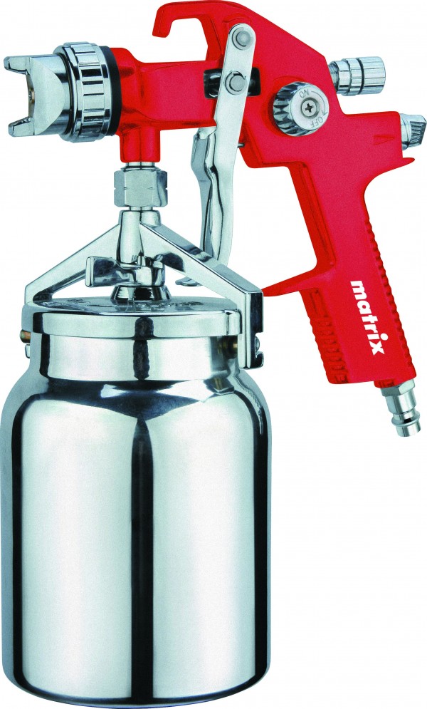 Краскораспылитель HVLP пневмат. с нижним бачком V= 1 л, сопло диаметром 1.4 мм Matrix 57319