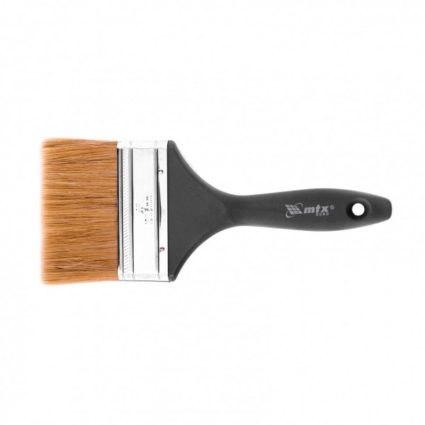 Кисть плоская Евро 4, натуральная щетина, пластмассовая ручка MTX 83067