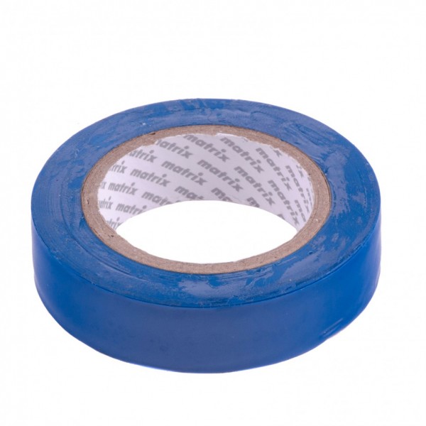 Изолента ПВХ, 15 мм х 10 м, синяя, 150 мкм Matrix 88770
