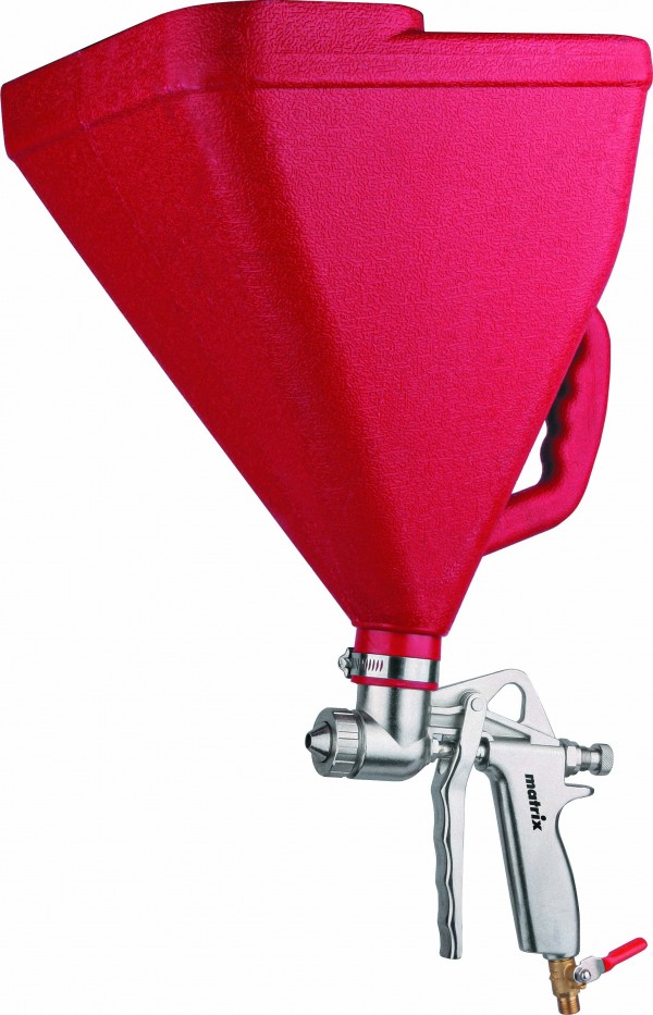 Картушный пистолет для штукатурки, V= 9,5 л, сопла 4, 6 и 8 мм Matrix 57351