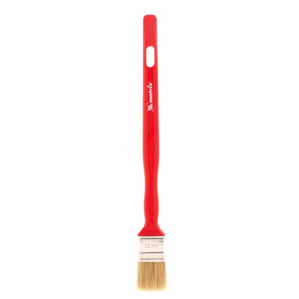 Кисть флейцевая удлиненная, 35 x 10, натуральная щетина, пластиковая ручка Matrix 83401