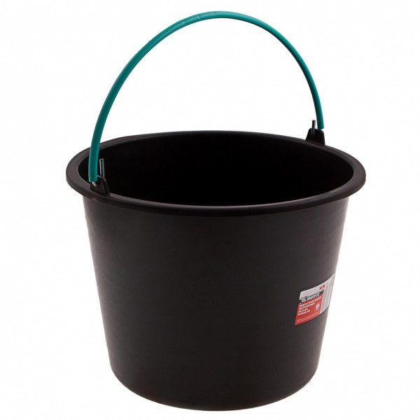 Ведро строительное пластмассовое 12 л, ударопрочное, обрезиненная ручка Matrix 81462