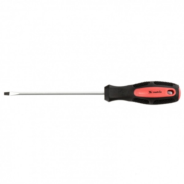 Отвертка Anti-Slip, SL3 х 100 мм, CrV, двухкомпонентная рукоятка Matrix 12208