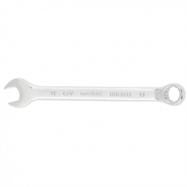 Ключ комбинированный, 11 мм, CrV, полированный хром Matrix 15155