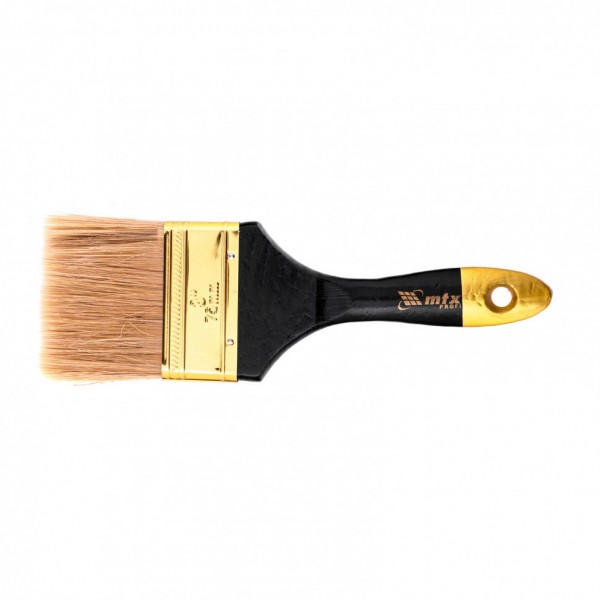 Кисть плоская Профи 3, натуральная щетина, деревянная ручка MTX 83154