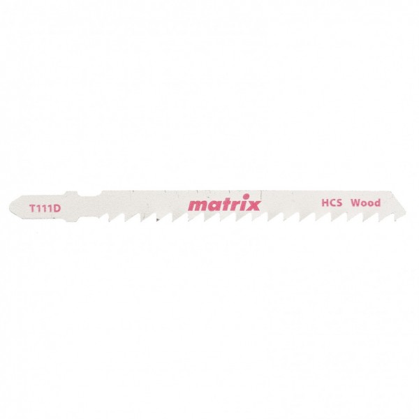 Полотна для электролобзика по дереву, 3 шт, T111D, 75 x 4 мм, HCS Matrix 78226