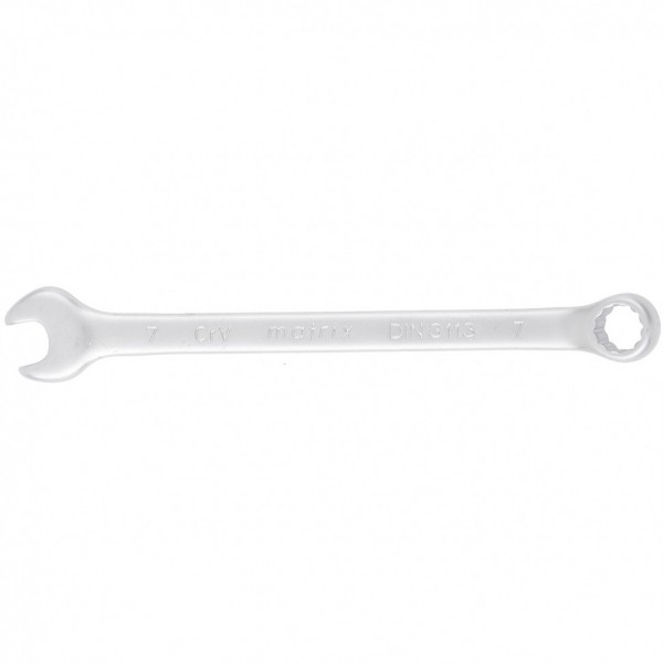 Ключ комбинированный, 7 мм, CrV, матовый хром Matrix 15103