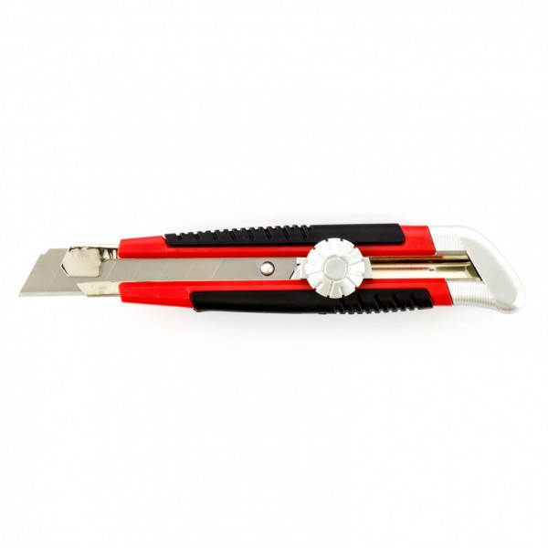 Нож, 18 мм, выдвижное лезвие, металлическая направляющая, винтовой фиксатор лезвия Matrix 78914