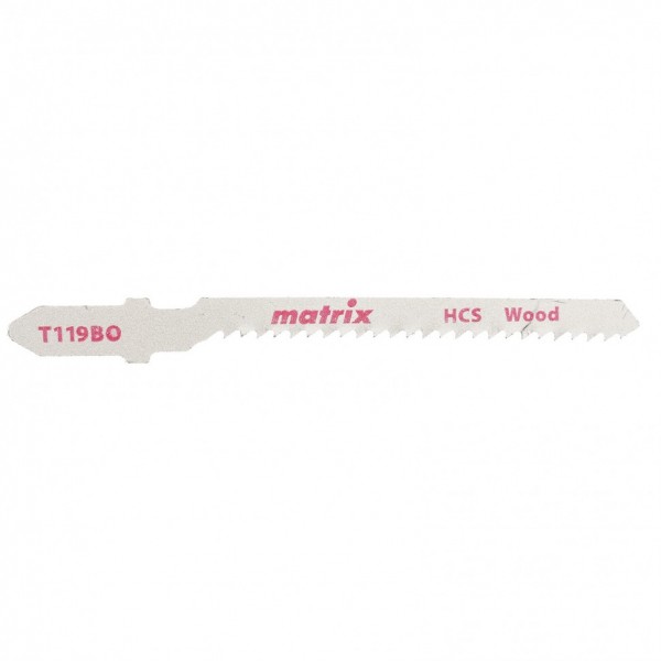 Полотна для электролобзика по дереву, 3 шт, T119BO, 50 x 2 мм, HCS, фигур. рез Matrix 78227