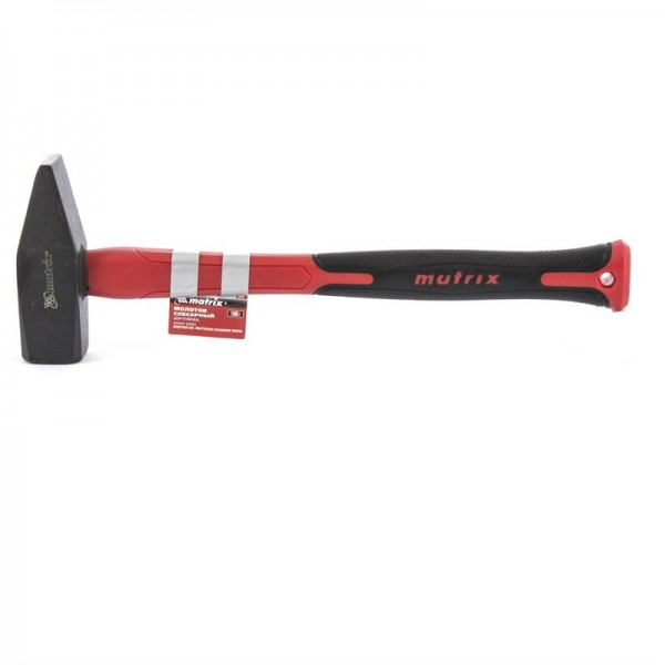 Молоток слесарный optimal, 1500 г, фибергласовая обрезиненная рукоятка, квадратный боек Matrix 10384