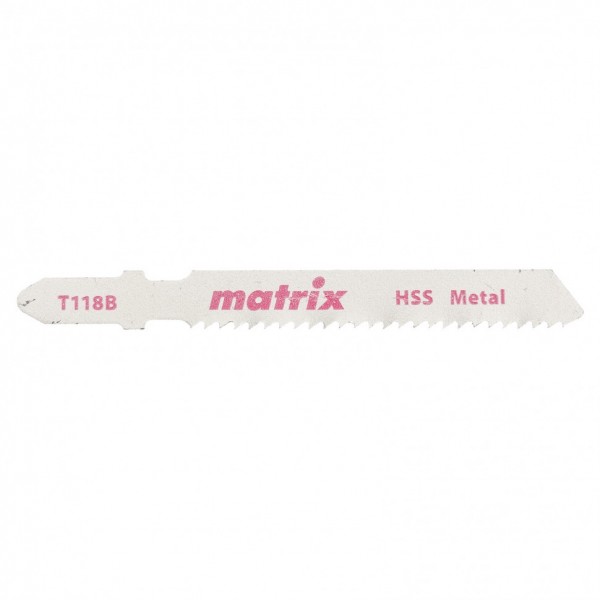 Полотна для электролобзика по металлу, 3 шт, T118B, 50 x 2 мм, HSS Matrix 78229
