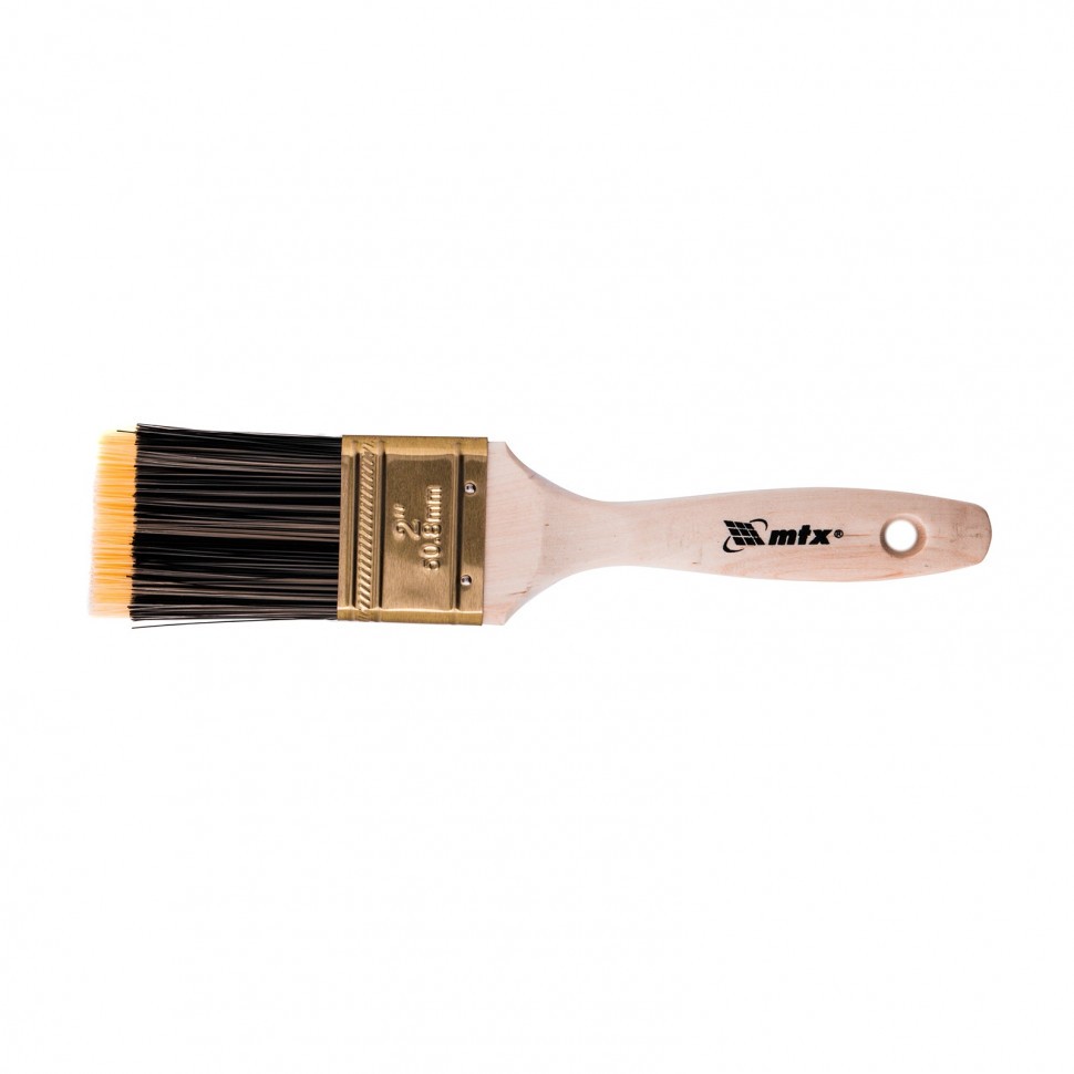 Кисть плоская Golden 2, искусственная щетина, деревянная ручка MTX 83222
