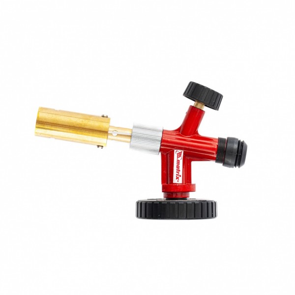 Профессиональная горелка на газовый баллон, пьезоподжиг, металлический корпус Matrix 91426