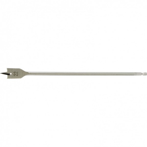 Сверло по дереву перовое удлиненное, 22 х 300 мм, шестигранный хвостовик Matrix 704022