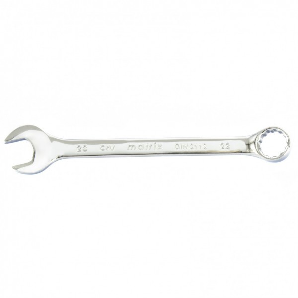 Ключ комбинированный, 23 мм, CrV, полированный хром Matrix 15168