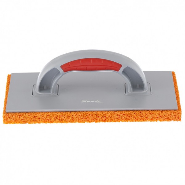 Терка пластмассовая, гидрорезиновое покрытие 18 мм, 270 x 130 мм, двухкомпонентная ручка Matrix 86807