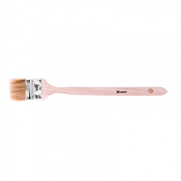 Кисть радиаторная 2.5, натуральная щетина, деревянная ручка MTX 83849