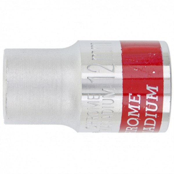 Головка торцевая, 12 мм, шестигранная, CrV, под квадрат 1/2, хромированная Matrix 13112