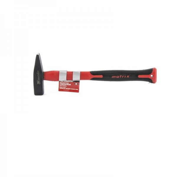 Молоток слесарный optimal, 400 г, фибергласовая обрезиненная рукоятка, квадратный боек Matrix 10368