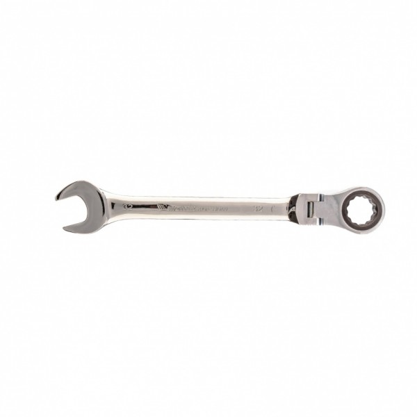 Ключ комбинированный трещоточный, 32 мм, CrV, шарнирный, зеркальный хром Matrix 14900