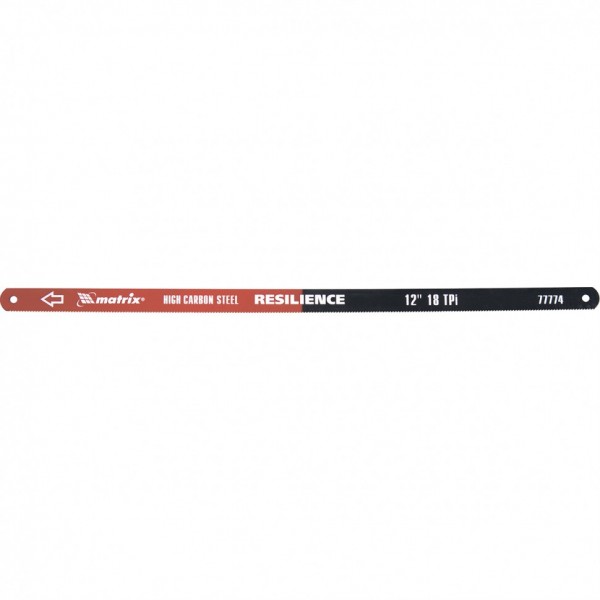Полотна для ножовки по металлу, 300 мм, 18 TPI, упругое, 2 шт Matrix 77774