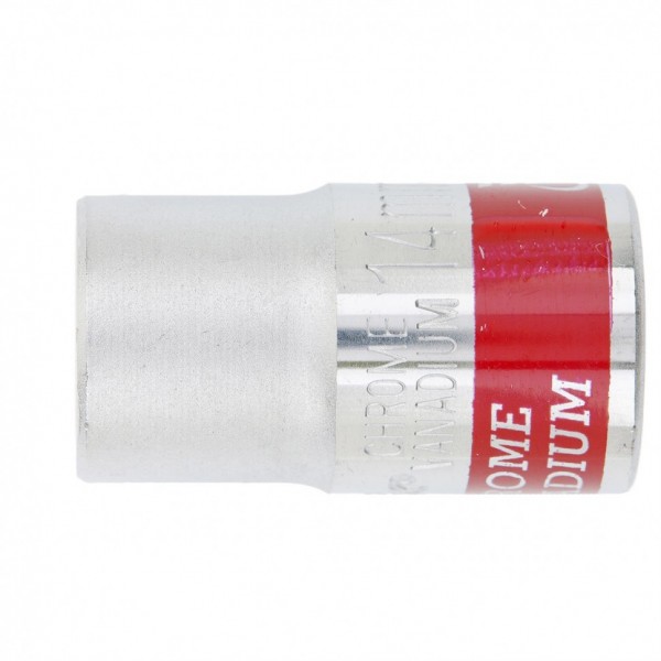 Головка торцевая, 14 мм, шестигранная, CrV, под квадрат 1/2, хромированная Matrix 13114