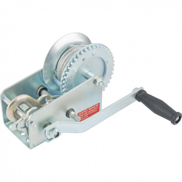 Лебедка шестеренчатая, тяга 0.8 т, тросовая Matrix 522735