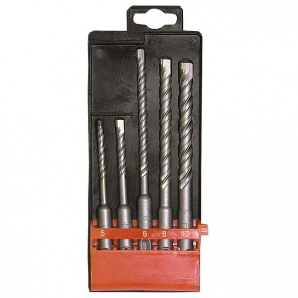 Набор буров по бетону, 5-6 х 110.6-8-10 х 160 мм, 5 шт, в пластиковой коробке, SDS Plus Matrix 71095