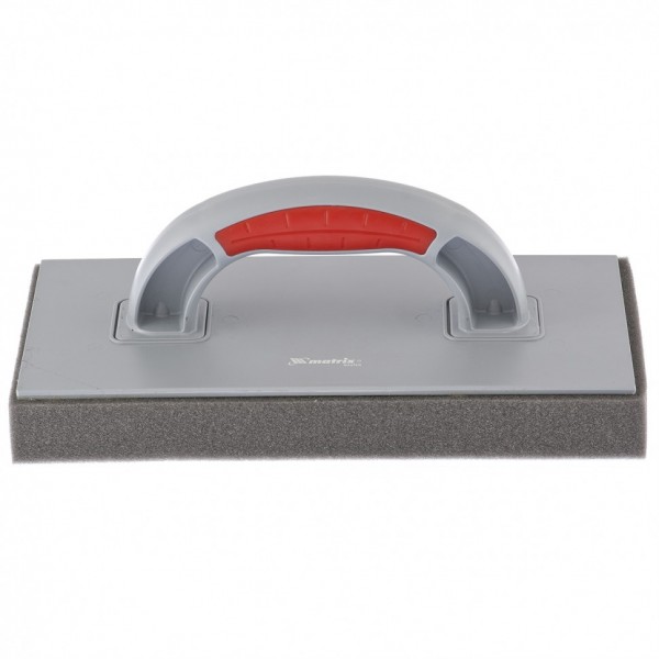 Терка пластмассовая, губчатое покрытие 30 мм, 270 x 130 мм, двухкомпонентная ручка Matrix 86805